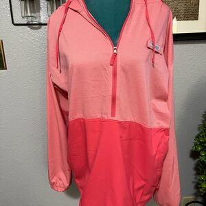 Columbia Pink Half-Zip Pullover Hoodie XL
